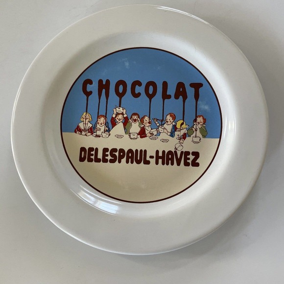 Set of 4 Pottery Barn Chocolat Delespaul-Havez Salad Plates French Decor - Picture 12 of 16
